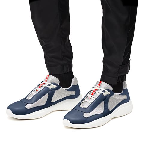 Prada Fabric and Leather Sneaker 'Stellar Blue' 